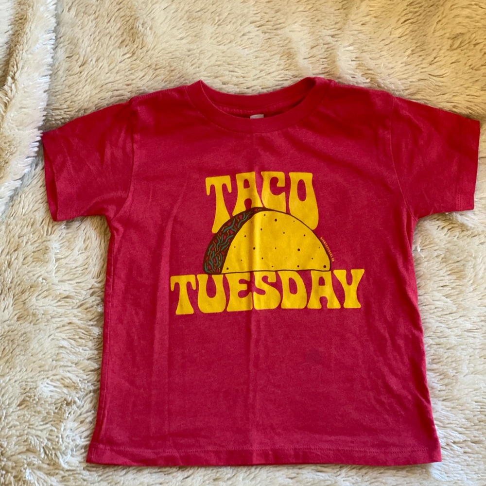 Kids Red Taco Graphic T-Shirt